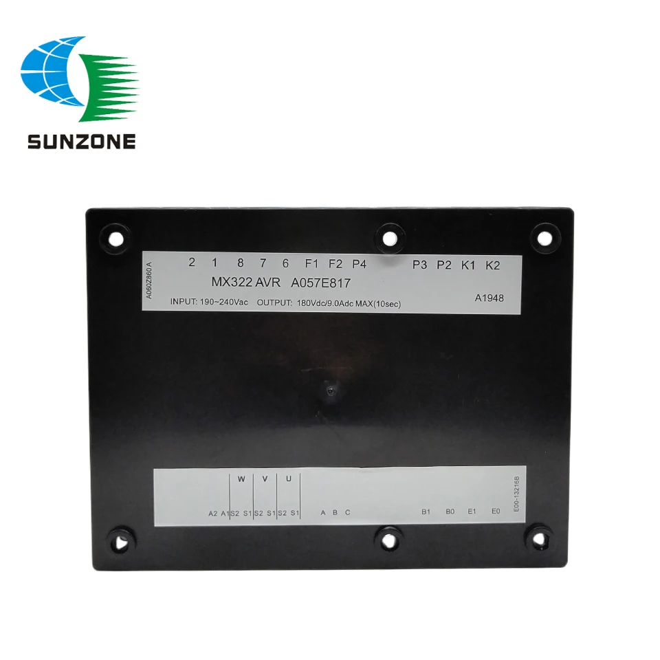 Imagem -06 - Estabilizador Regulador de Tensão Automático para Diesel Gerador sem Escova Compatível com Original Stamford Voltage Board Mx322 Avr