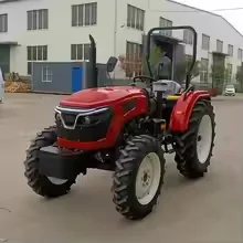 รถแทรกเตอร์ฟาร์ม 50HP 4WD รถแทรกเตอร์การเกษตรพร้อมระบบบังคับเลี้ยวไฮดรอลิก