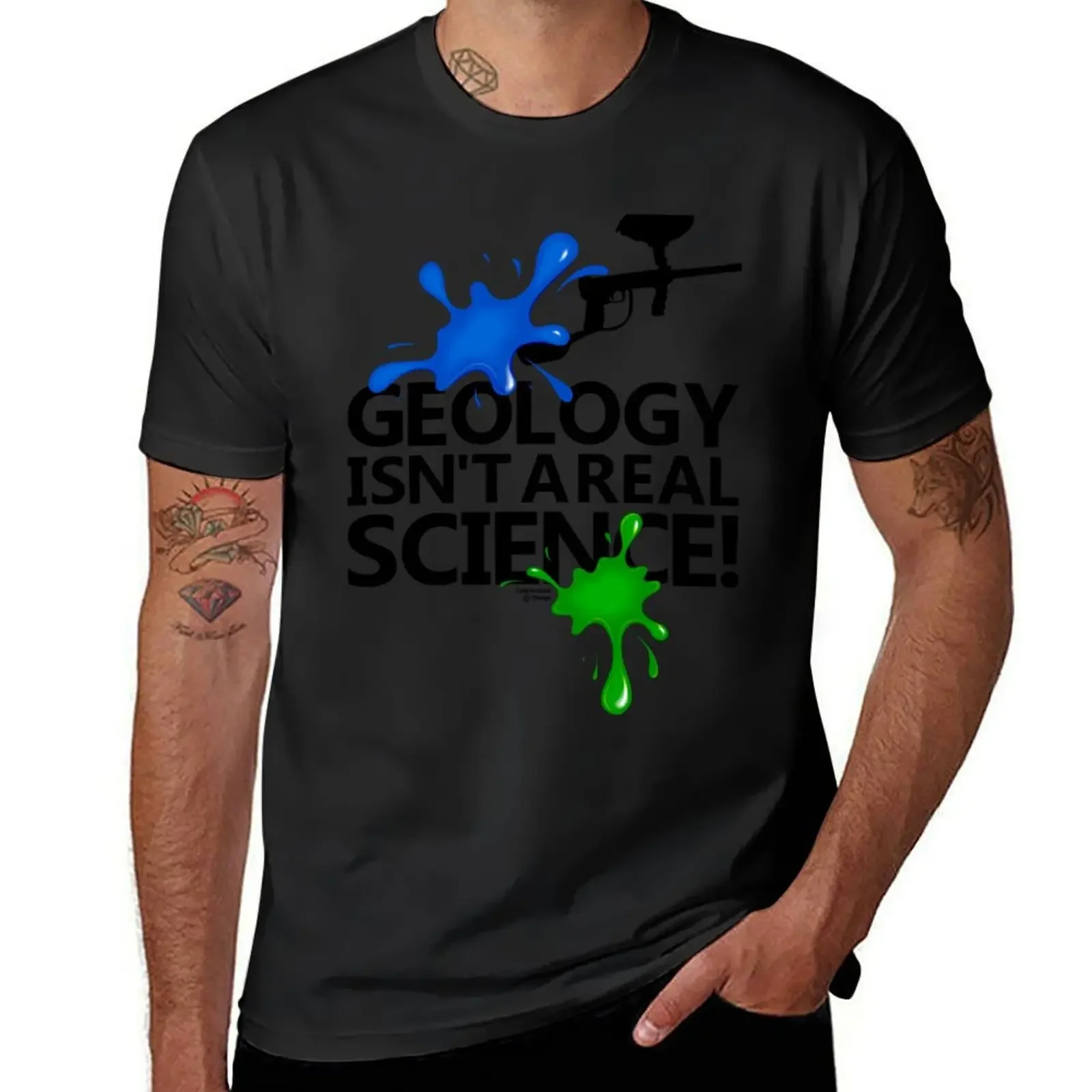 

Geology isn't a real science! T-Shirt Aesthetic clothing baggy shirts plus sizes boys whites t shirts for men pack