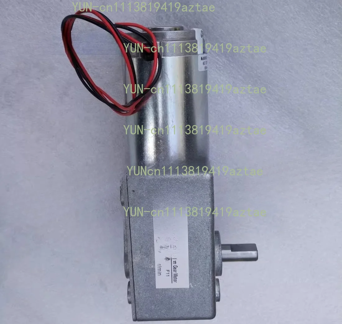 GW600 DC worm gear motor, 24V 12V 5-480RPM, high torque   Dual axis