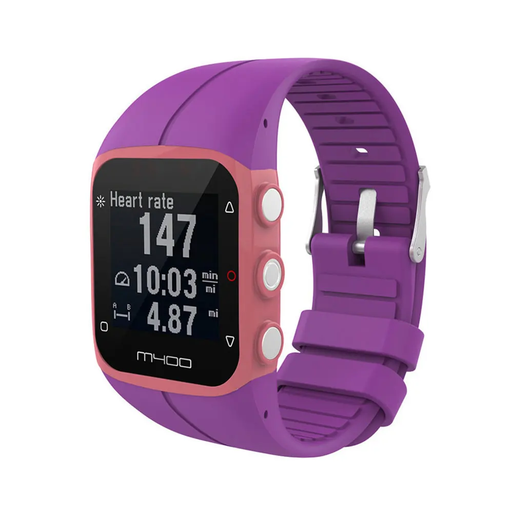 Dây Silicon Cho Cực M400 Dây Đeo Tay Chống Thấm Nước Đồng Hồ Thông Minh Smartwatch Mềm Ban Nhạc Thoáng Khí Thay Thế Cực M430 Phụ Kiện