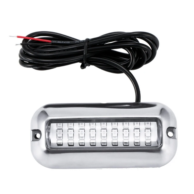 SZYU 50W 27 LEDs Boat Transom Light Stainless Steel Waterproof Marine Boat Underwater Pontoon Transom Lamp Universal