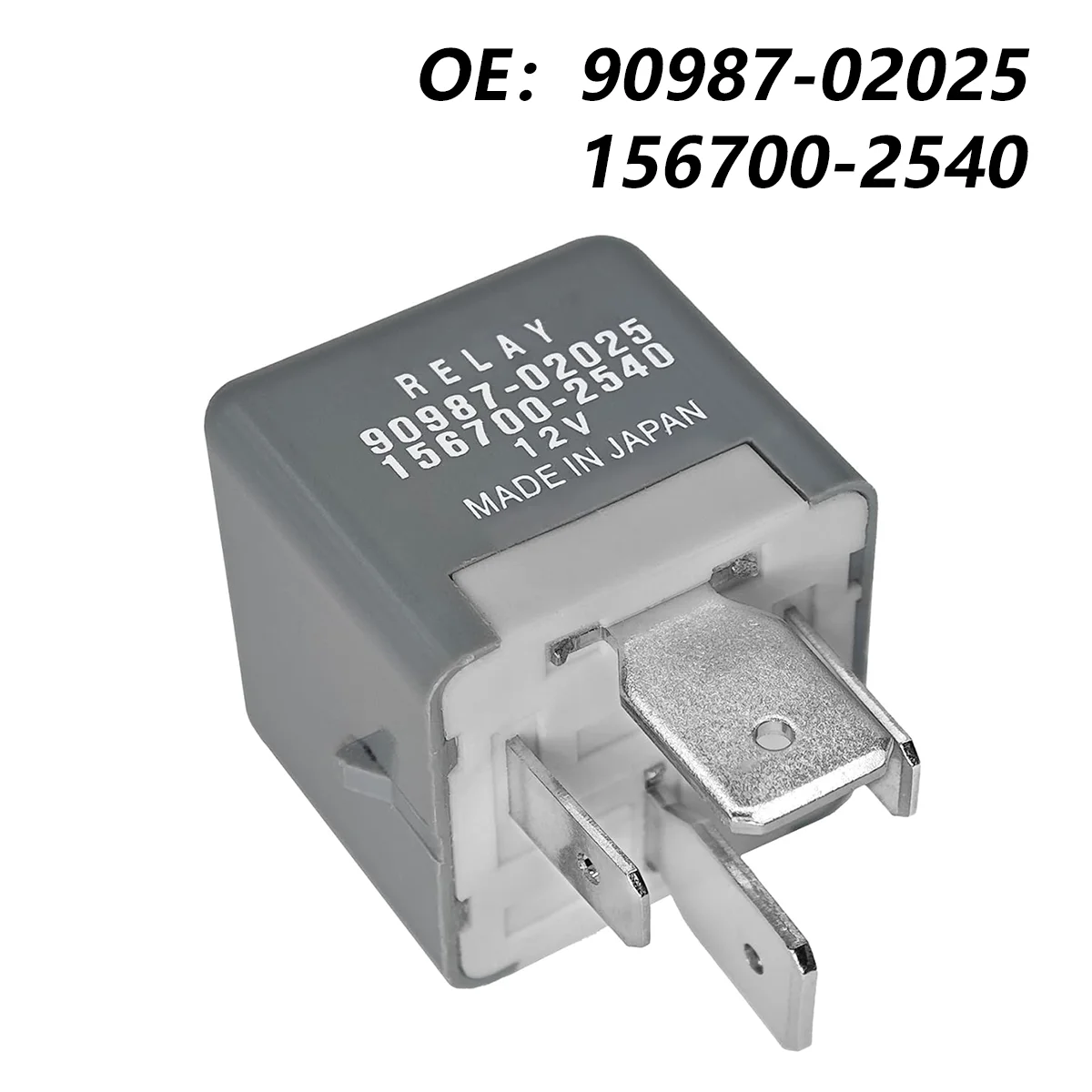 New 4 Pins 12V 80A Electronic Flasher Relay 90987-02025 156700-2540 Cars Air Conditioning Compressors Flasher Flash Relay