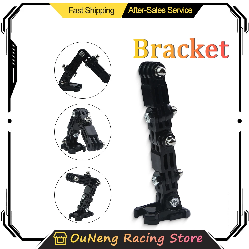 

Motorcycle J-shaped Full Face Helmet Chin Mount Mount Bracket Accessories For GoPro Hero 11 10 9 8 7 Yi 4K SJCAM