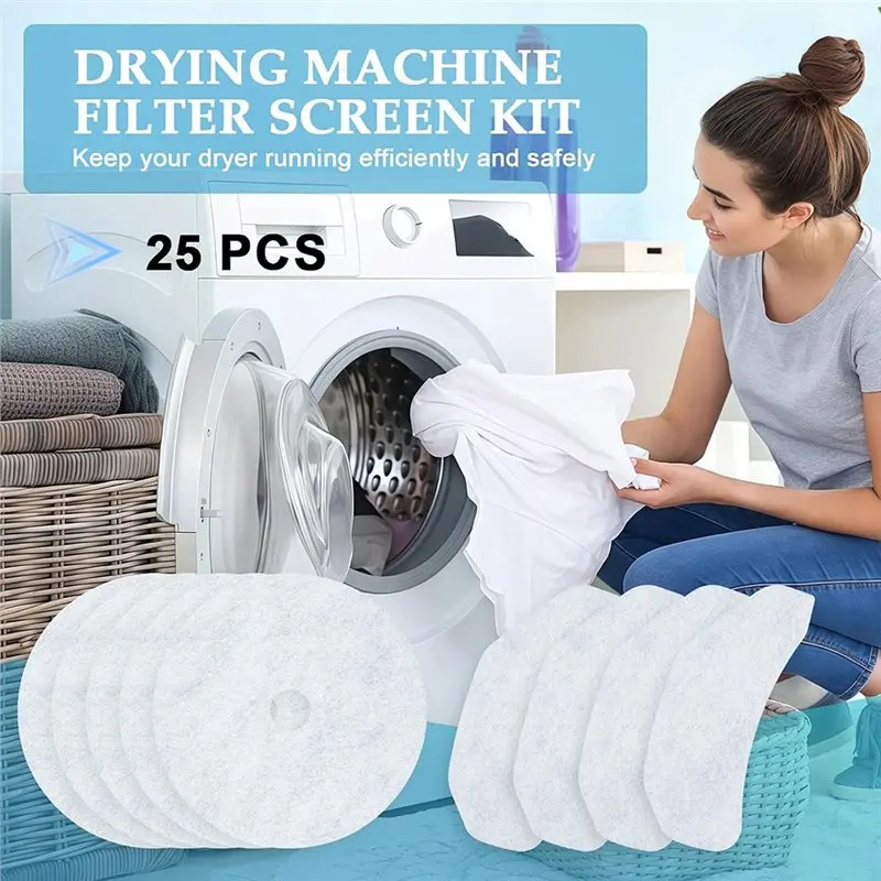 [B17B!】 For Panda Magic Chef Sonya Dryers Lint Traps(20 Exhaust+ 5 Intake) Dryer Filter Kit Safer Home& Lower Energy Bill