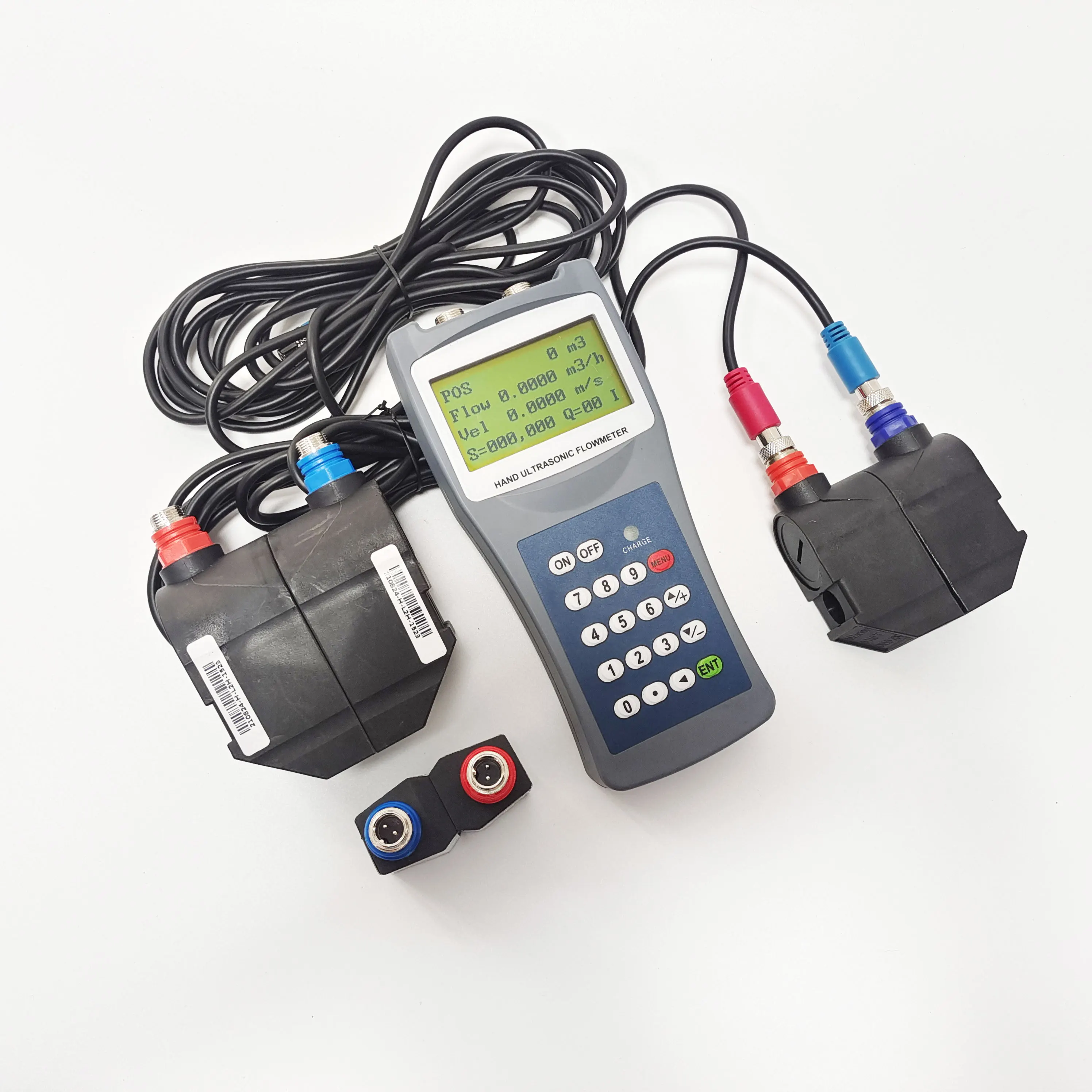 Battery Powered Inline RS485 32DN Converter Water Alcohol Digital Ultrasonic Flow Meter