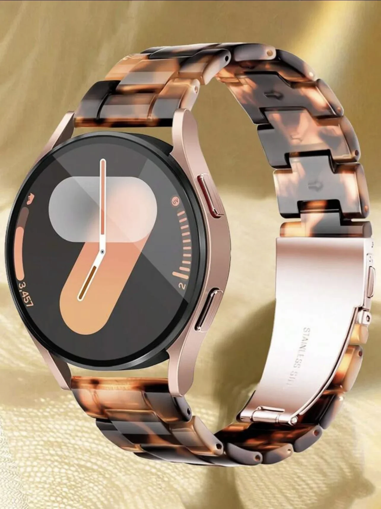 حزام سوار من الراتنج ممتاز لساعة سامسونج جالاكسي 7 FE 5 Pro 4 6 سوار كلاسيكي 44 مللي متر 40 مللي متر حلقة كوريا رياضية