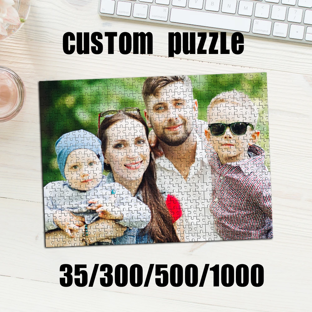 35/300/500/1000 Stück personalisiertes, individuelles Fotopuzzle, DIY-Fotopuzzle, Porträt, handgefertigtes Geburtstagsgeschenk, Feier zu besonderen Anlässen