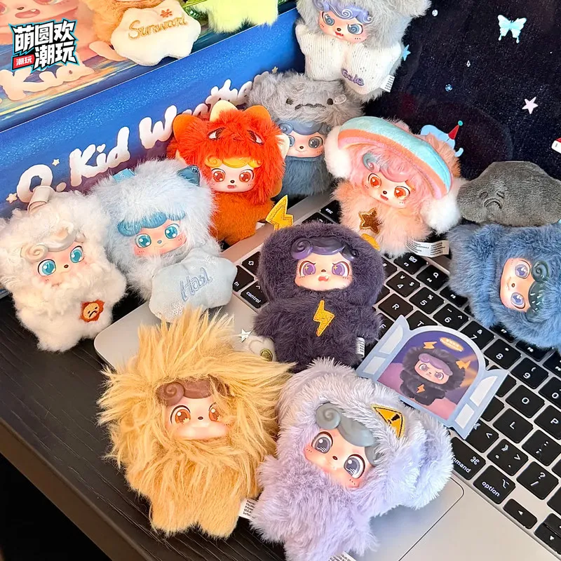 

100% Genuine Jotoys Q Blind Box Weather Baby Series Mini Trendy Doll With Cute Plush Pendant For Girl Birthday Gift