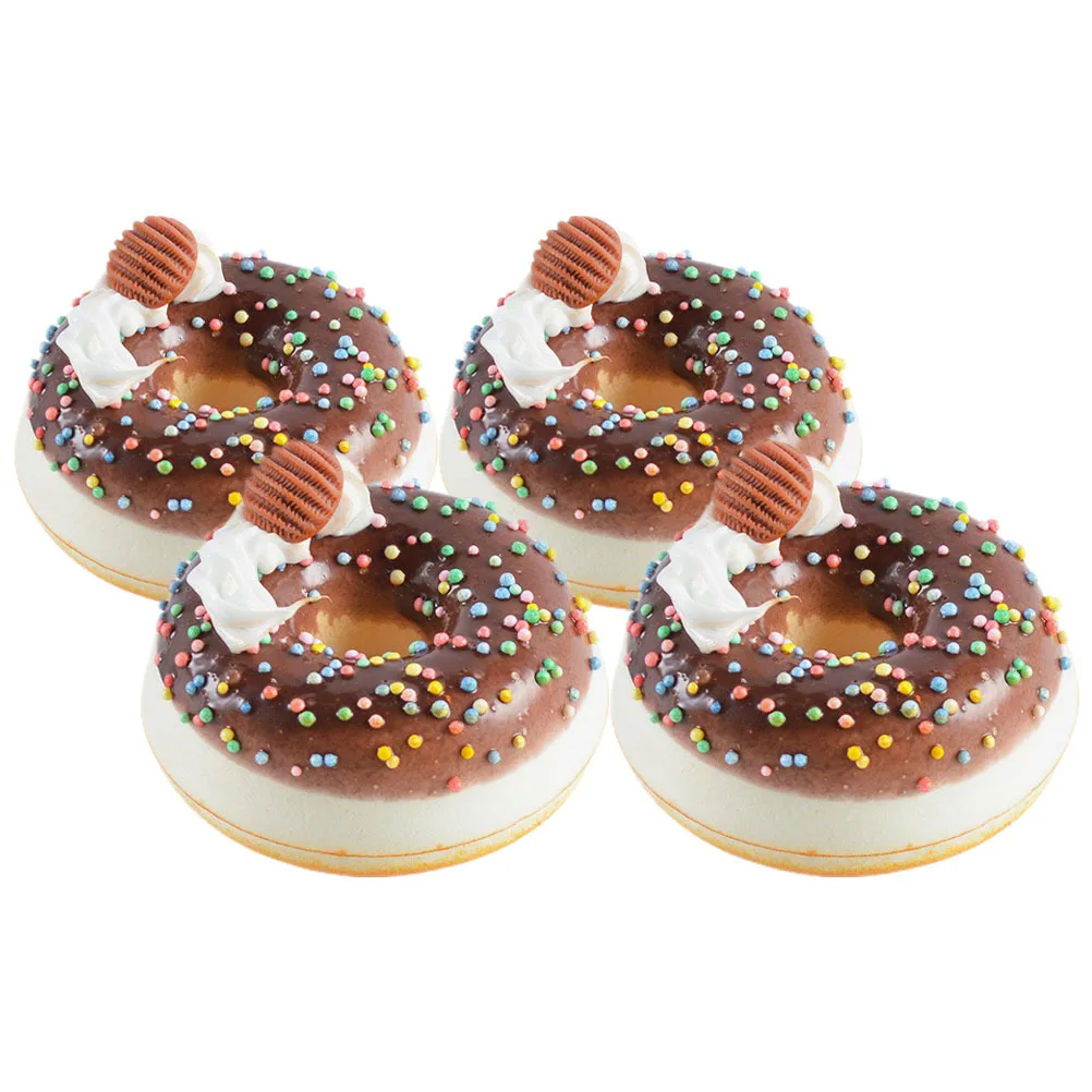 4 قطعة الكعك محاكاة نابض بالحياة الكعك وهمية الاصطناعي الحلوى الأطعمة حفلة الجدول الديكورات ديكور مطبخ المنزل الكعك نماذج