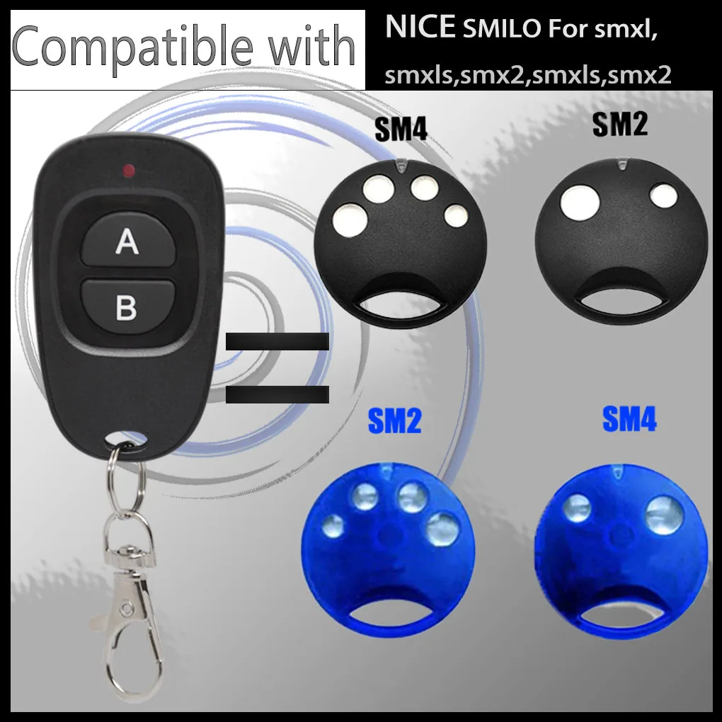 SMILO SM2 / SM4 433.92MHz Remote garage door remote control radio transmitter receiver