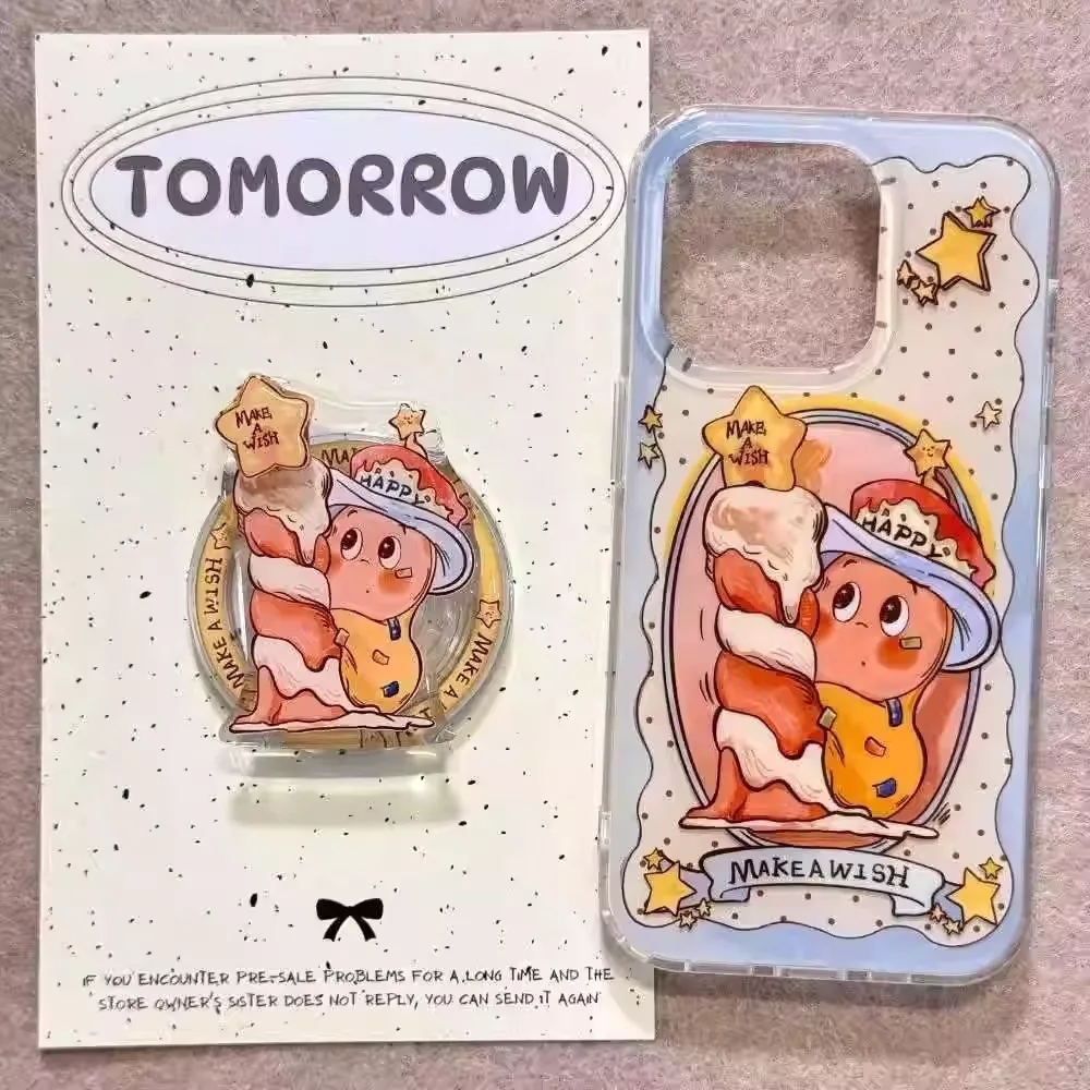 

Новая вращающаяся подставка для телефона Wish Candle Star Man для MagSafe с магнитным притяжением для Iphone 17, Samsung S26 Griptok Grip Tok, кронштейн