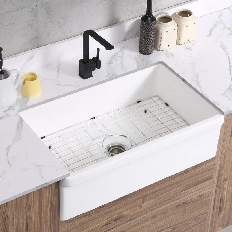 Classic Modern Design Sink Kitchen Ceramic With Kitchen Drain