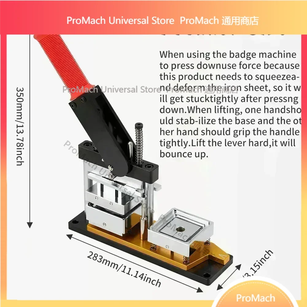 50×50mm DIY Refrigerator Rotary Press Machine Magnet Set Commercial Home Manual Blank Magnet Consumables Paper Cutter