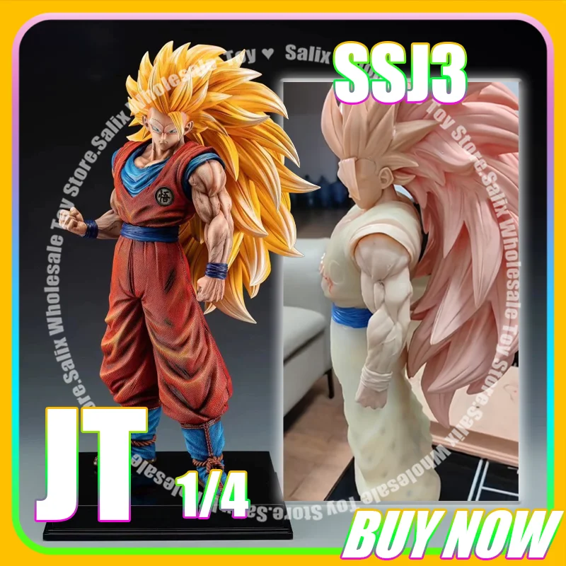 

JT 2% 50cm SSJ3 JT Toys 1/4 SSJ3 Dragon Ball Z Son Goku SSJ3 Pvc Figuras Anime Figures Figurine Ornaments Collection Gift Toy