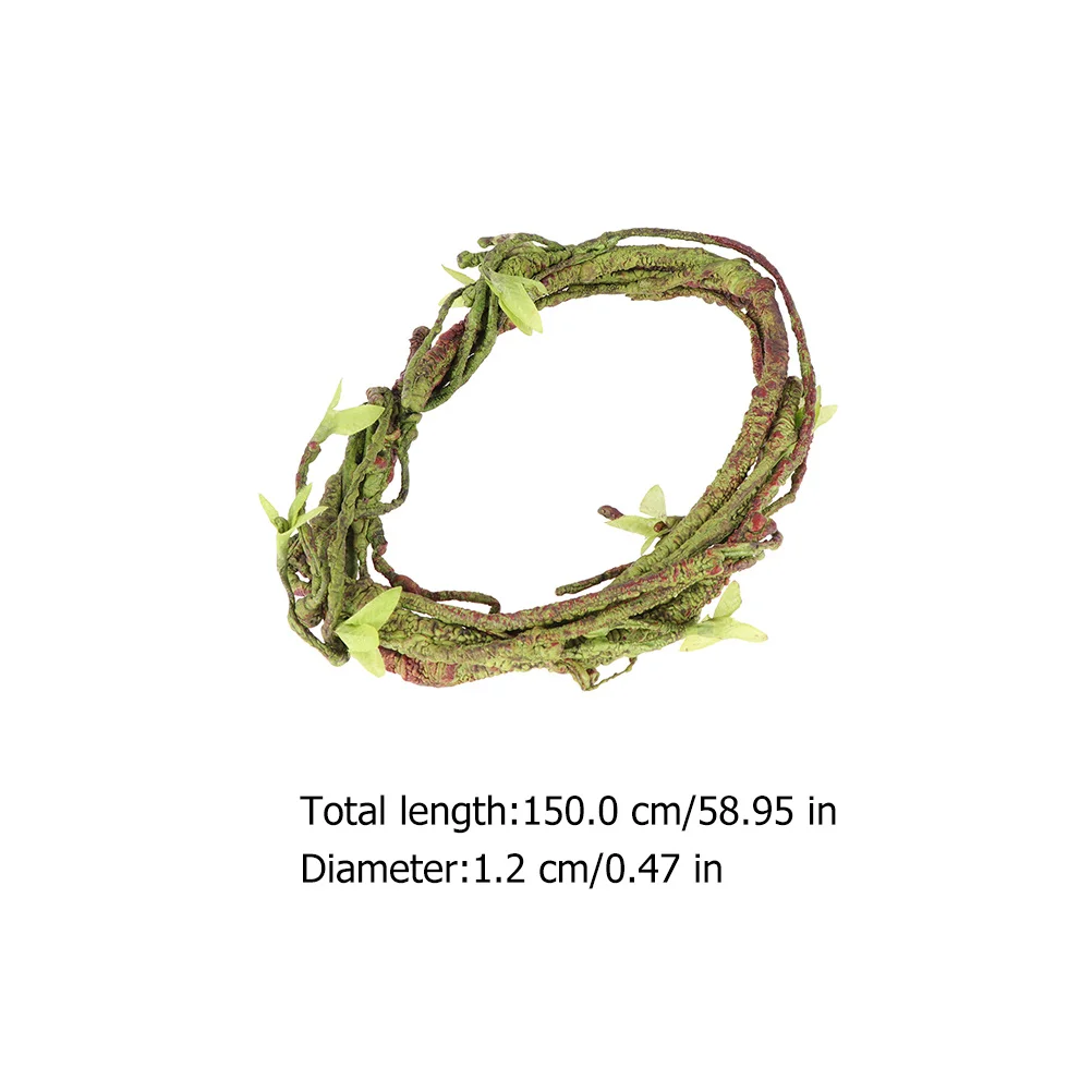 

2Pcs Reptile Pet Box Rattan Decoration Natural Simulation Landscape Adornment Home Decor Reptile Pet Box Ornament