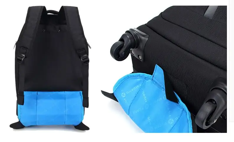 Imagem -06 - Carrinho Multifuncional Duffel Bolsa For Homem Travel Bolsa Mochila com Rodas Rodas Spinner