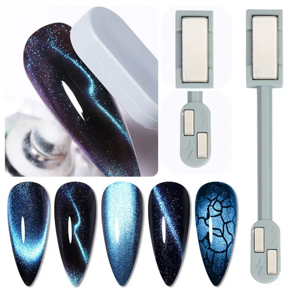 Nail Art Magnet Strip Magnetic Nail Art Tool Nail Gel Magnet Stick for 3d Line Strip Effect Manicure Tool Double-head Diy Nails