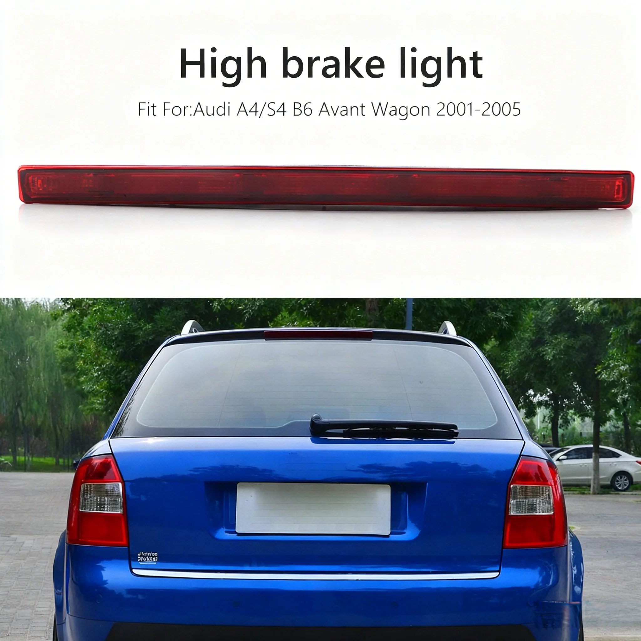 

Светодиодный третий стоп-сигнал с высоким креплением, супер яркий задний сигнальный фонарь 4B9945097A для Audi A4/S4 B6 Avant Wagon 05-08 Запчасти