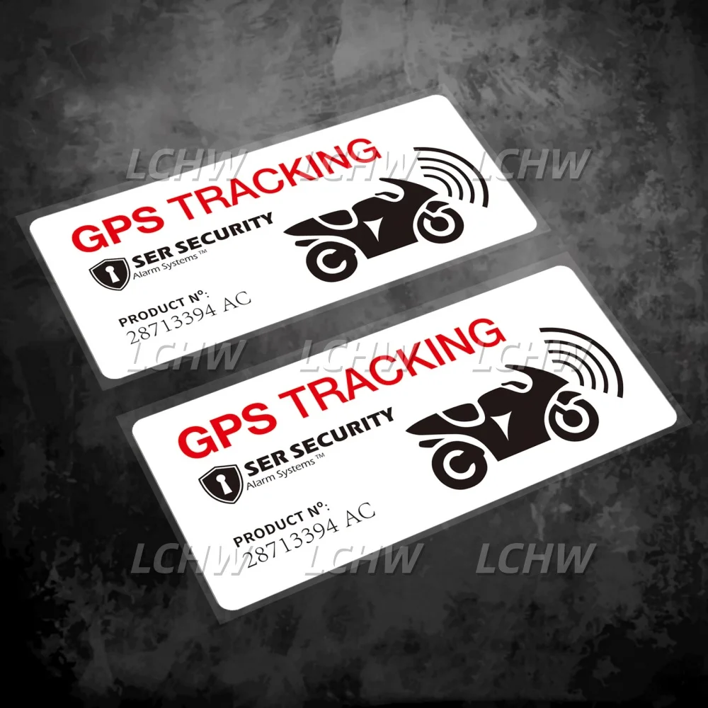 GPS Tracking Security Stickers Car Styling Vinyl Truck Auto Body Window Tail Warning Text Tape
