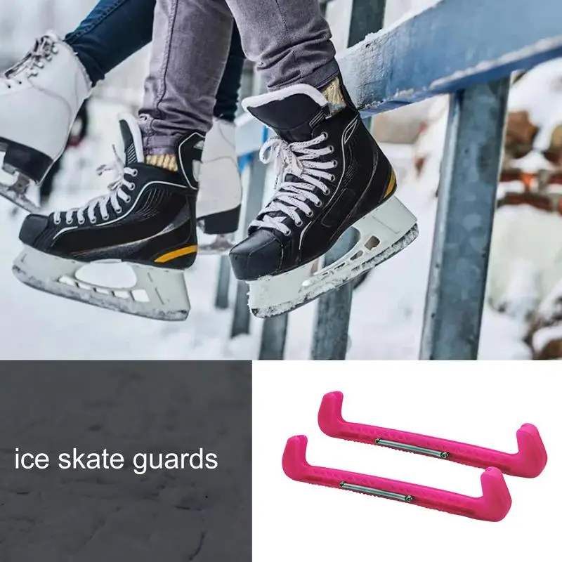 Ice Skate Covers Figure Skating Guards Flexible Hard Guards For Figure Skates Compact Ice Skate Protector Figure Skate Covers