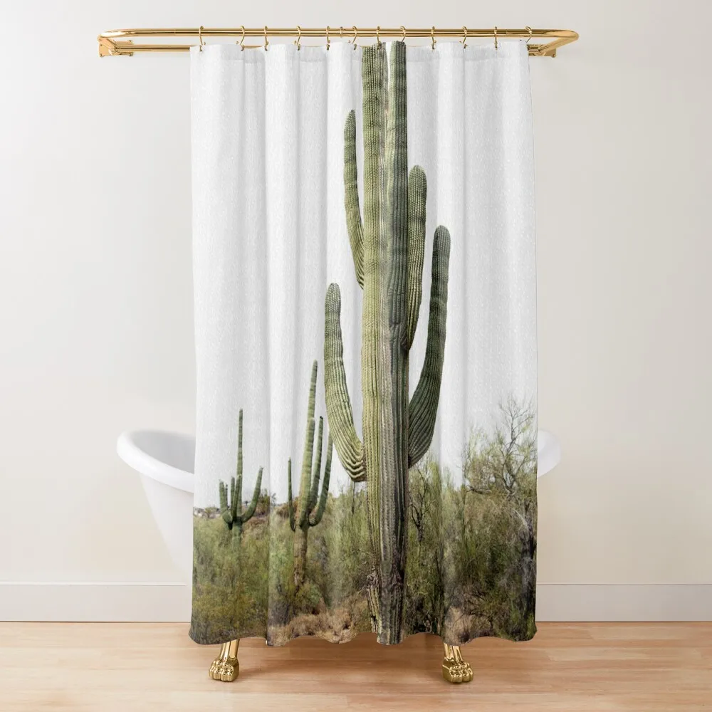 

Arizona Cactus Shower Curtain Shower For Bathroom Waterproof Shower Bathtub Washable Waterproof Fabric Curtain