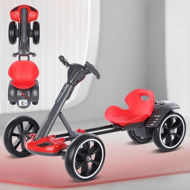 عربة الانجراف 6 فولت ألعاب كارت صغيرة عالية الجودة عربات الذهاب الكهربائية للأطفال مع جهاز التحكم عن بعد سيارة بأربع عجلات #4