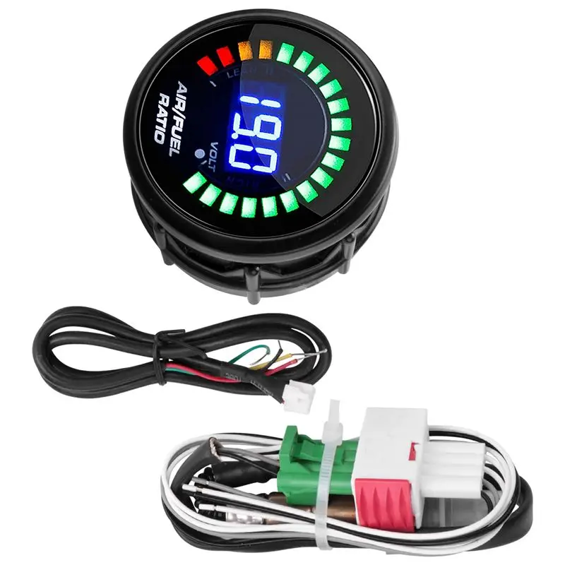 52Mm Air Fuel Ratio Gauge LED Digital Display With Narrowband O2 Oxygen Sensor Car Gauge For 12V Car Racing Gauge