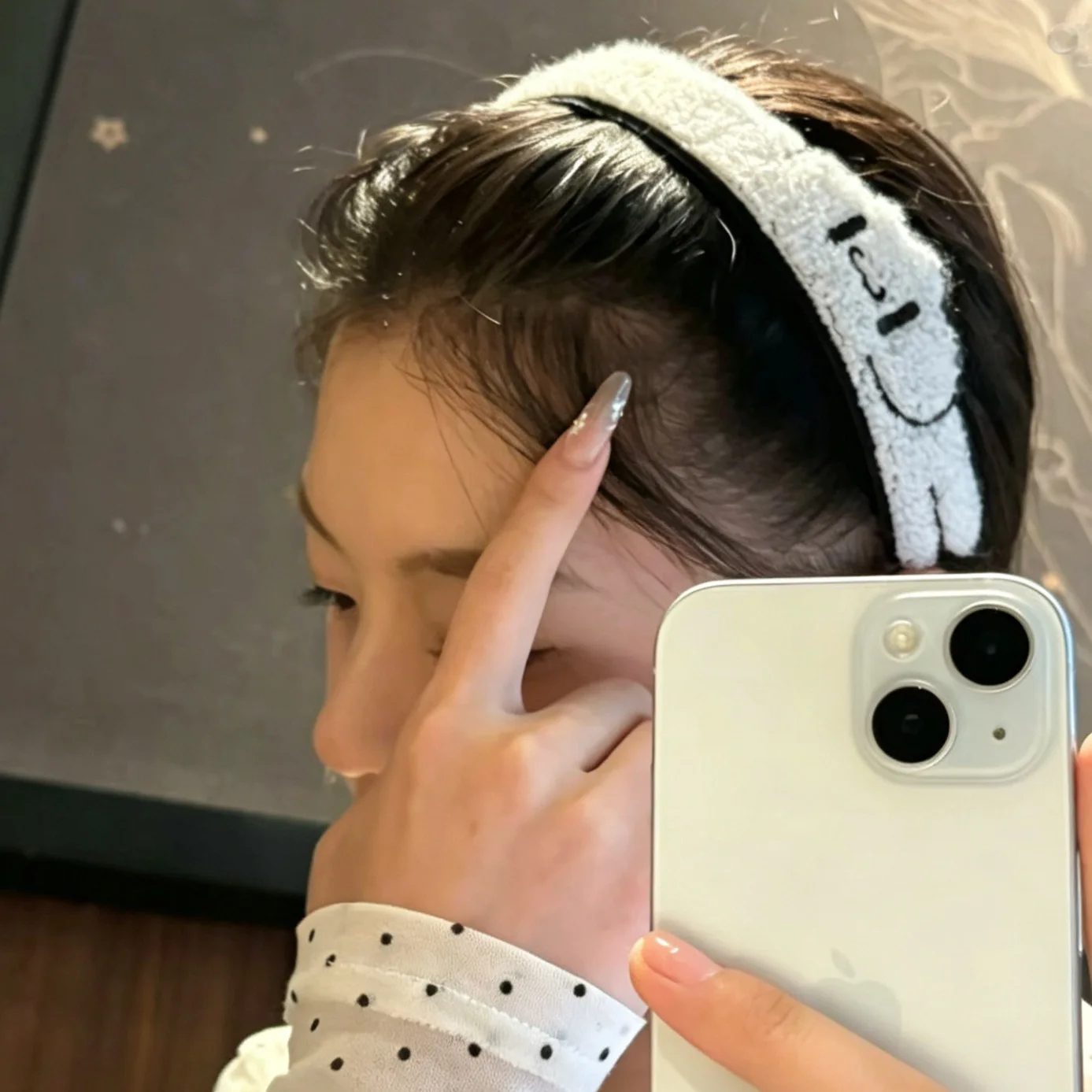 Adorable long strip animal sausage dog bangs stickers for washing face bangs stickers for ponytail hairbands sweet and cute hair