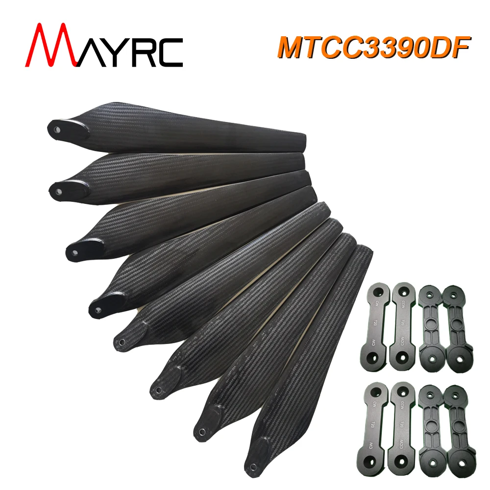 4/8 Blades MAYRC 3390 33Inch Carbon Fiber Propeller Folding CW CCW Blades for T10 T16 T20 Drone DIY Multicopter Quadcopter