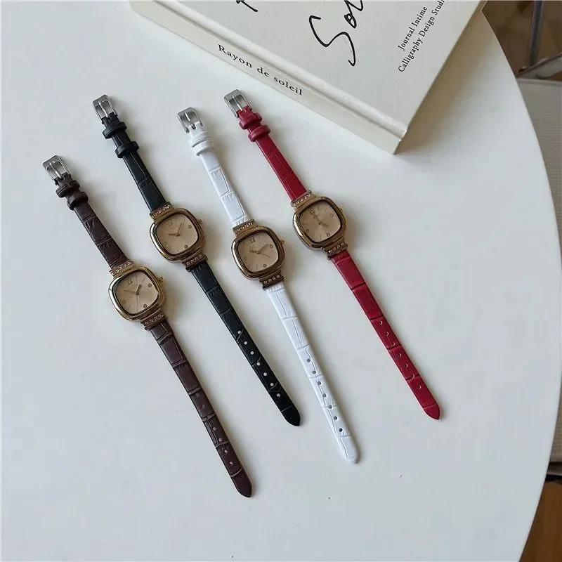 Relogios feminino popular relógio feminino decoração cinto selvagem relógio de pulso de quartzo estilo simples da moda reloj mujer