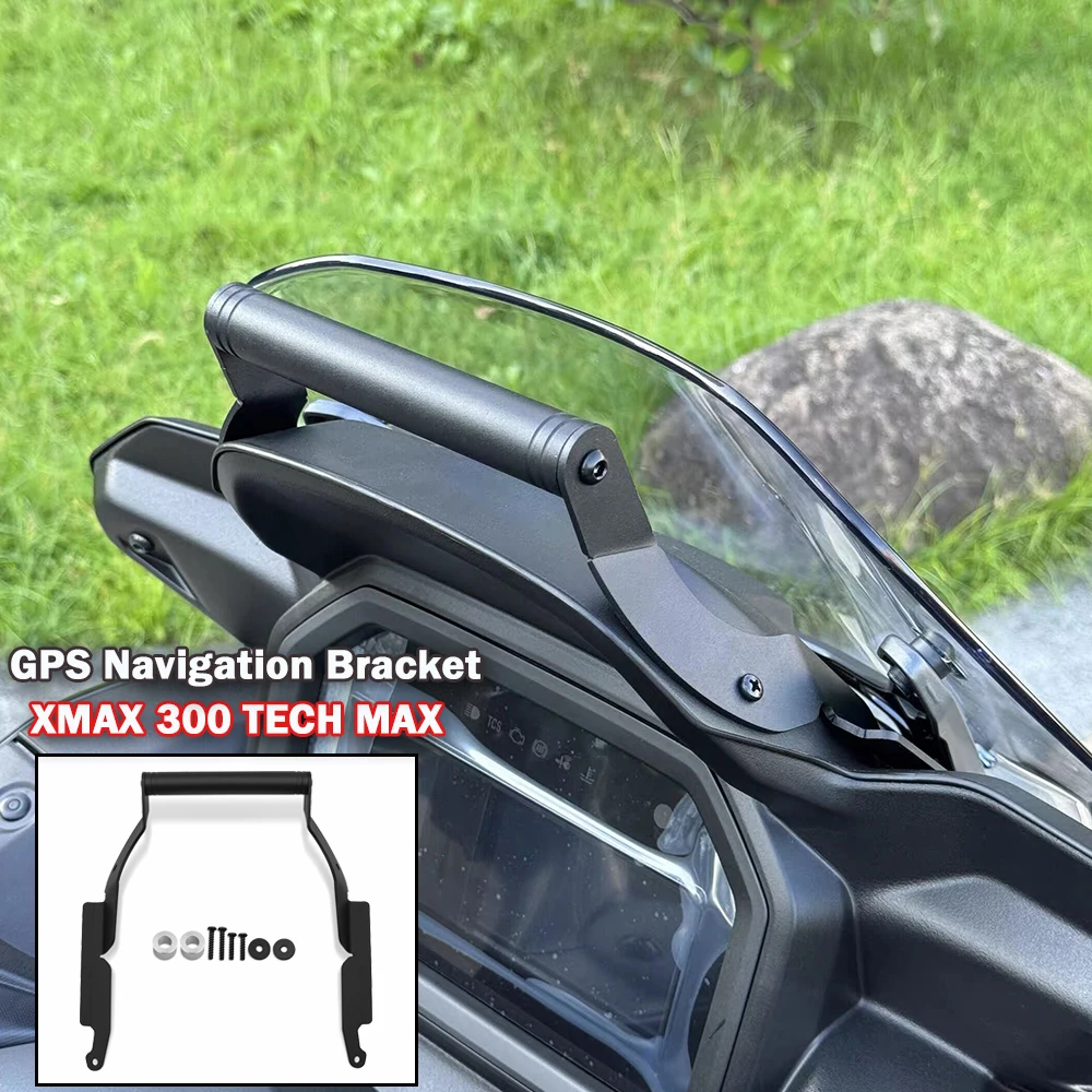 

Поддержка GPS-пластины для YAMAHA XMAX 300 2025 X-MAX 300 Tech Max 2025, кронштейн для мотоциклетной навигации, подставка, держатель для телефона, мобильного телефона