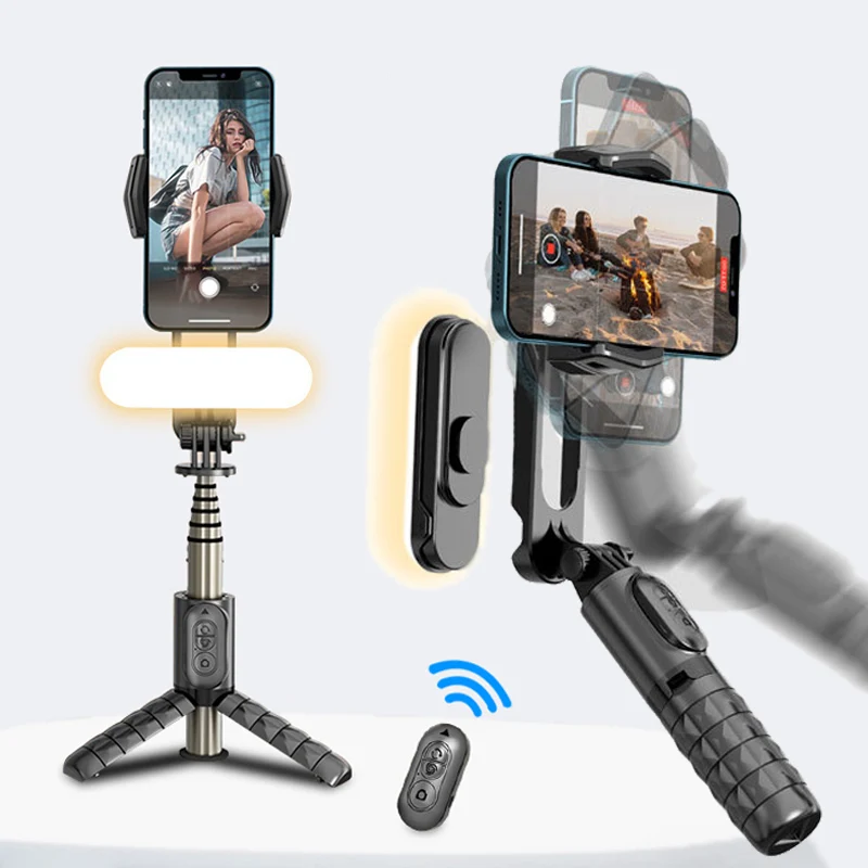 

Gimbal Stabilizer Estabilizador Celular Smartphone Selfie Stick Fill Light Handheld Action Kameralar Bluetooth Tripod Gymbal