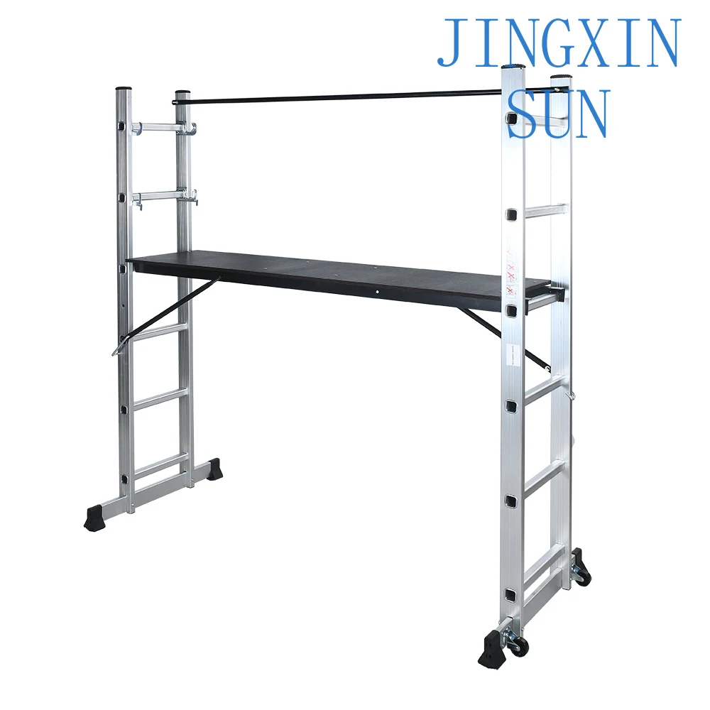 150Kg/300lb loading scaffold custom 2-10m lift scaffold removable folding ladder
