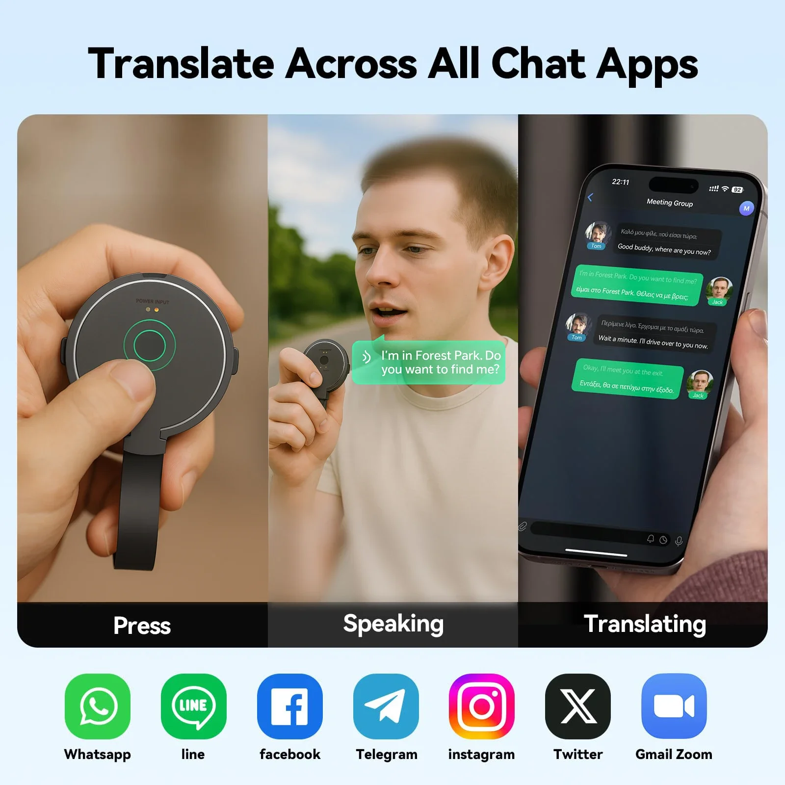 CELER Talk Lt-60Pro Ai Voice Translator Ultra-Thin 140+ Languages Translation Audio&video Calls for Meeting Notes Recording
