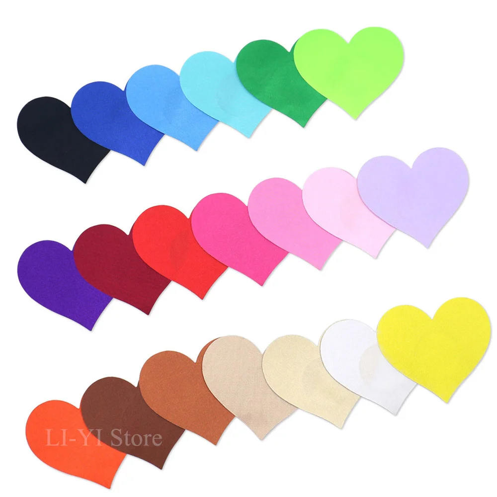 20 Styles 5 Pairs Breast Pasties Disposable Invisible Chest Stickers Sexy Women Chest Patch Love Heart Shape Nipple Covers