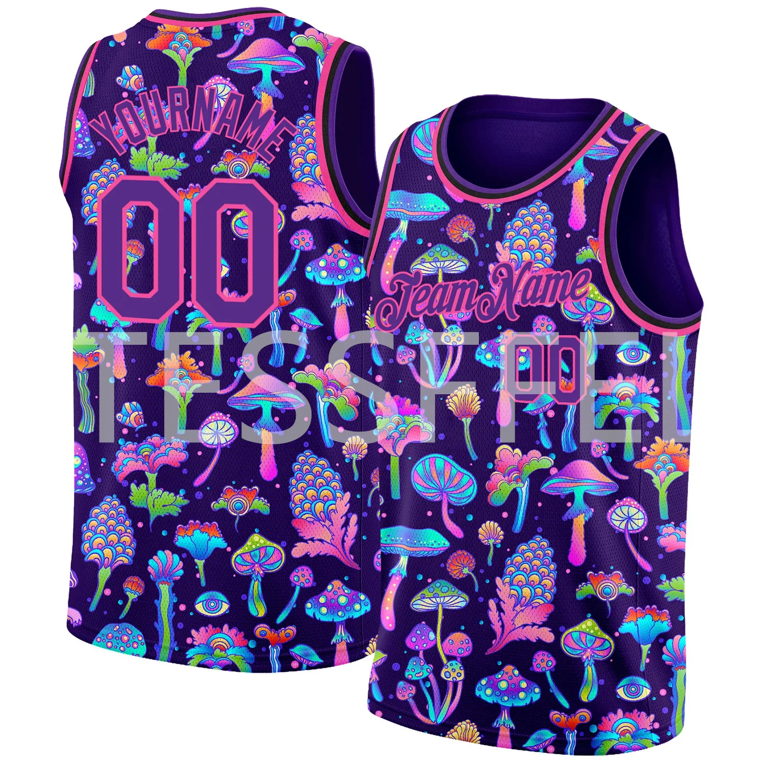 Custom Name Graffiti Gradient Basketball Jersey Shirts Retro 3DPrint Harajuku Summer Streetwear Top Sleeveless Tank Top Vest V15