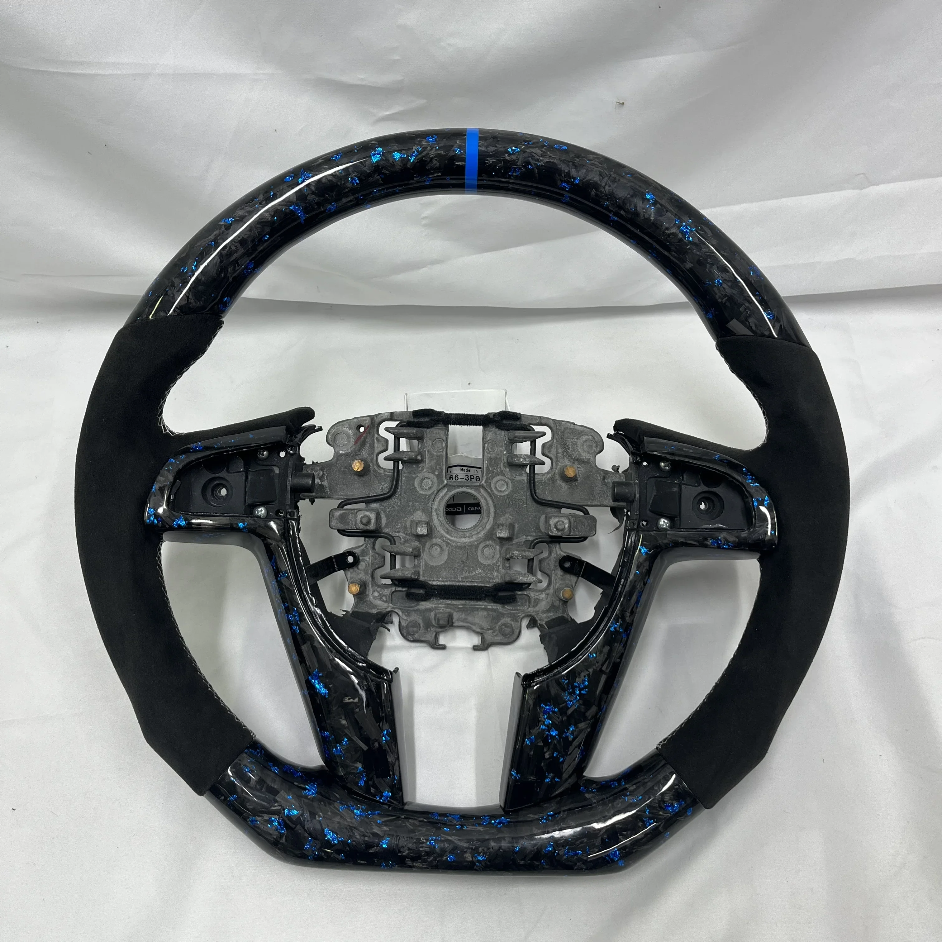 Руль Pontiac G8 / Holden VE VF на заказ, синий кованый руль из алькантары из углеродного волокна 2008 года