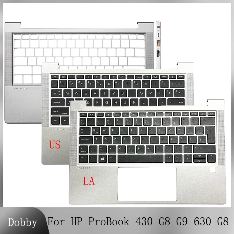 

Original New US Latin Keyboard for HP ProBook 430 G8 G9 630 G8 Zhan66 13 G4 G5 Laptop Palmrest Upper Cover Top Case M21190-001