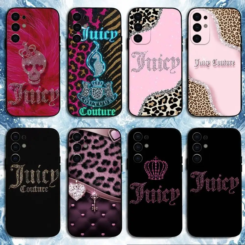 

Fashion J-Juicy C-Couture Phone Case For Samsung S25,S24,S23,S22,S21,S20,Plus,Fe,Lite,Others Black Cover
