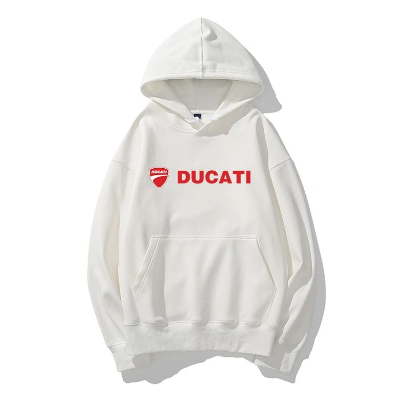 DUCATI Motorcycle Hooded Sweatshirt Motorcycle Peripheral Club Clothes Men's and Women's Outerwear Cycling Clothes Trendy