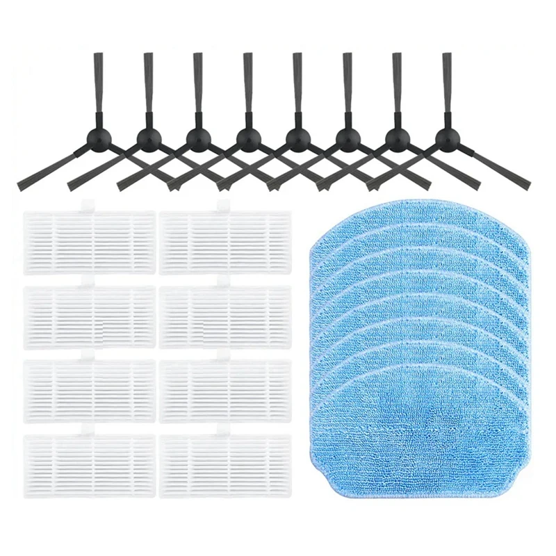 AD24-For Midea VCR04W Side Brush Hepa Filter Mop Cloths Rag Robot Vacuum Cleaner Accessory Spare Part