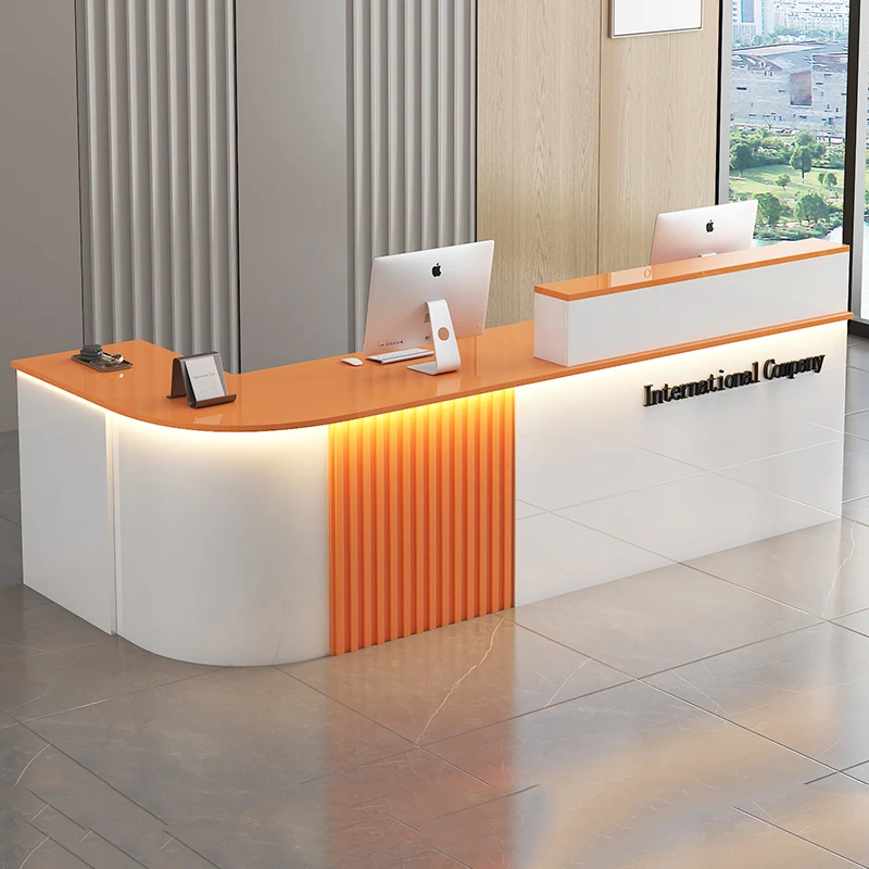 Home Counter Reception Cosmetics Aesthetic Furniture Modern Luxury Restaurant Luxurious Office Desk Help Muebles Receiption