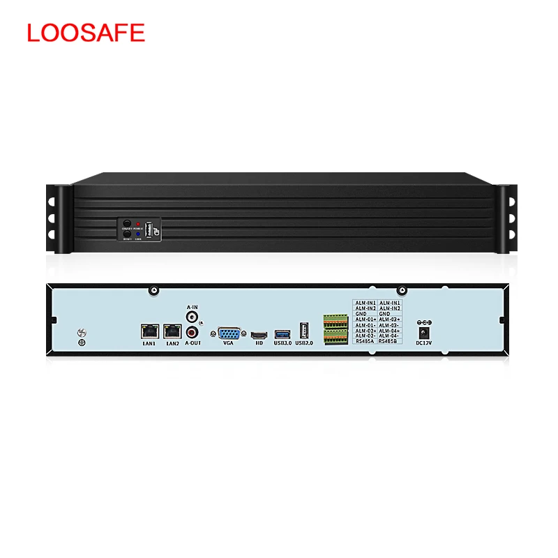 

Loosafe Super NVR 64/128 Channel Ultra 4K H.265 Network Video Recorder Face Recognition