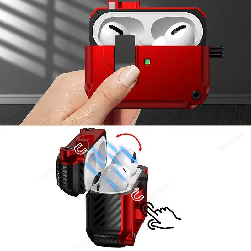 Automatic Lock Cover For AirPods Pro3 2025 Case For AirPods Pro 2 2nd Cases For Airpods4 3rd 2021 Funda For Airpods Pro 2 1 Capa