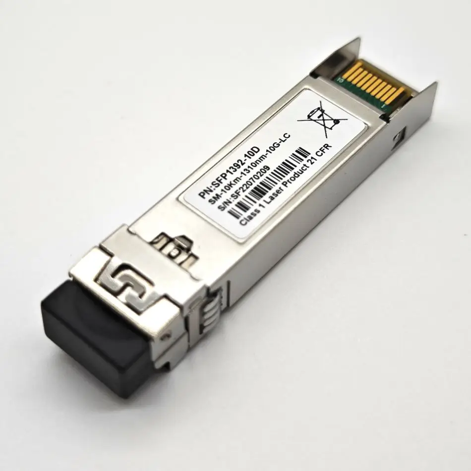 Módulo SFP + LC de modo único, transceptor de fibra 10GBase-LR, 10G, para Cisco SFP-10G-LR, Ubiquiti, Mikrotik, d-link, tp-link, 5KM, 10KM, 1310