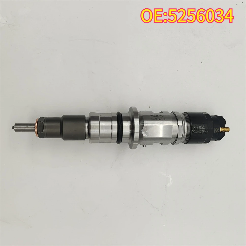 

For 5256034 Gloednieuwe Brandstofinjector 0445120187 0986435573 Voor Cummins 6.7L ISB-motor 13-18 Dodge Ram 0445120187 5256034