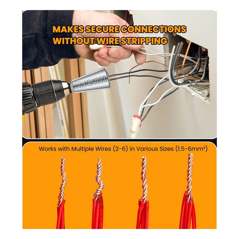 

Инструмент для скручивания сверл, намоточное сверло, соединитель для скручивания проволоки, инструмент для скручивания проволоки, скручиватель гаек для электрической дрели-B61B