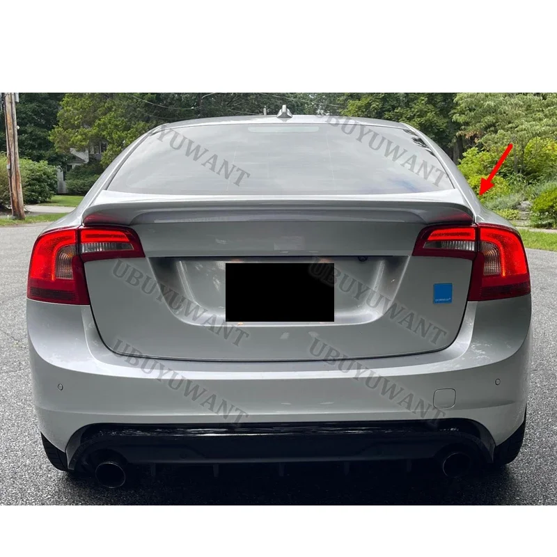 For VOLVO S60 2014-2016 VOLVO S60 ABS Material Car Rear Wing Primer Color Rear Spoiler