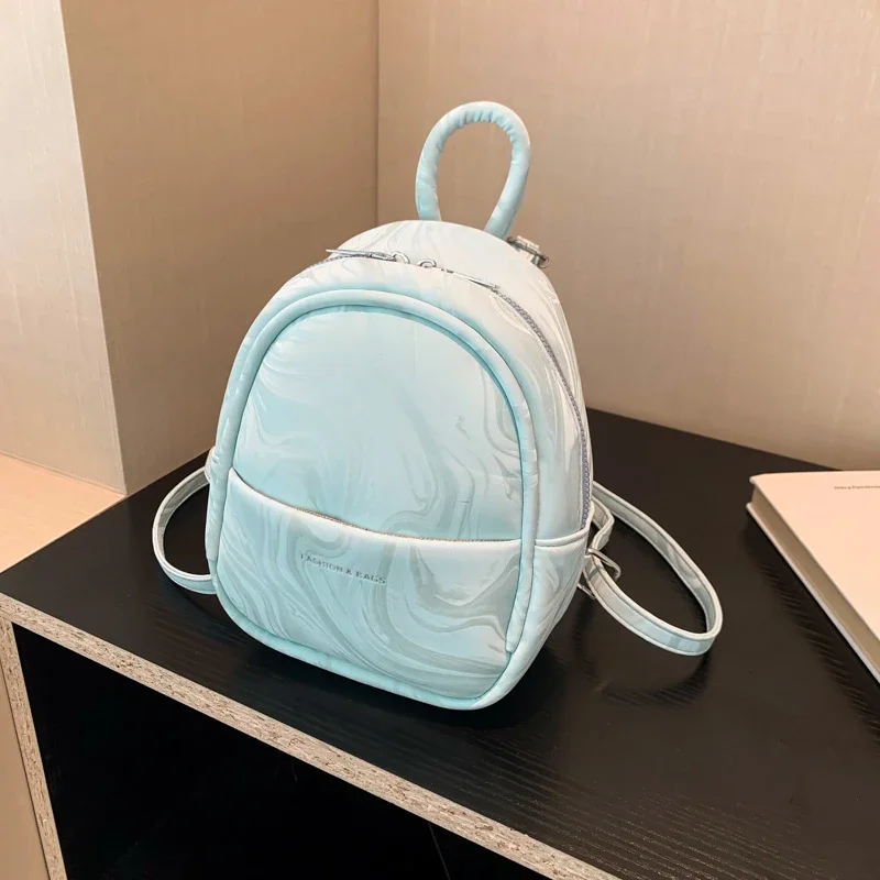 Interior Compartment Commuting Fashion Backpacks PU Solid Zipper Ladies Bags on Sale 2024 Fashion Exquisite Fashion Backpacks